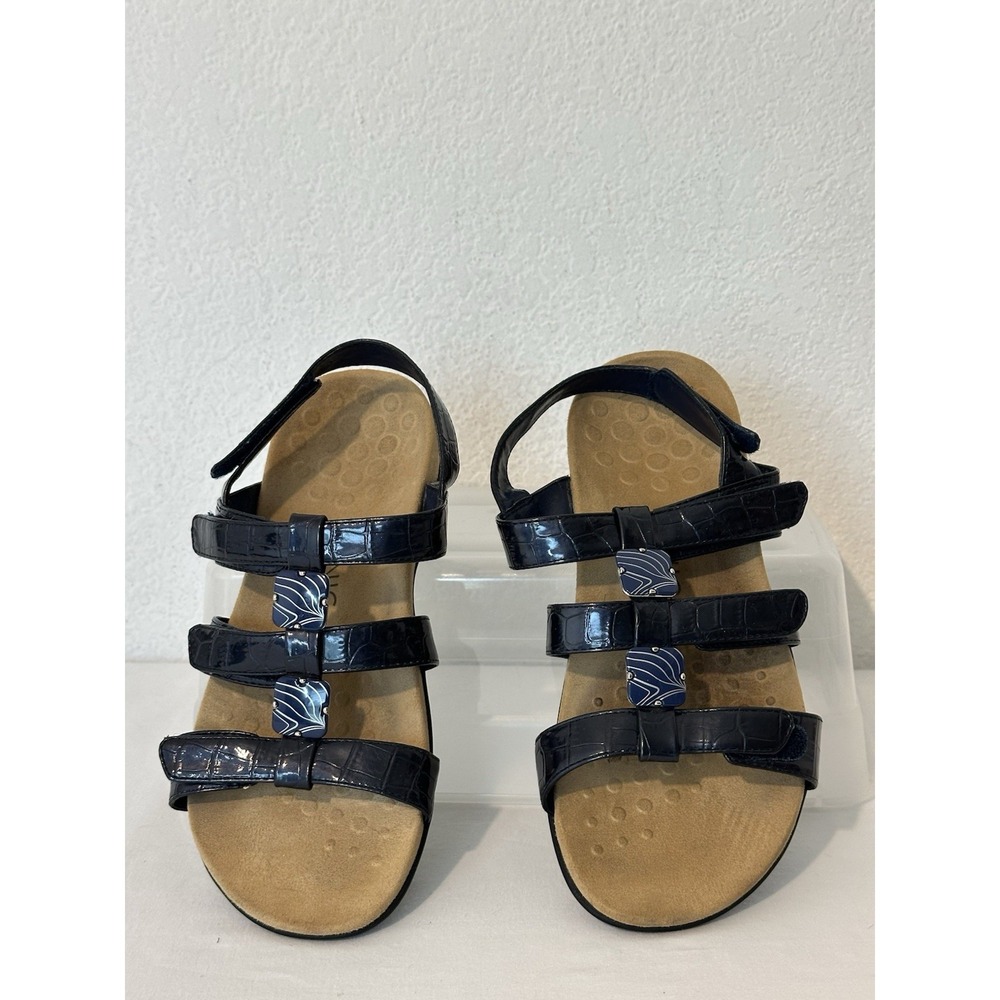 Vionic Sandals Amber Orthaheel Technology Adjustable Slip-on Lightweight 8 W